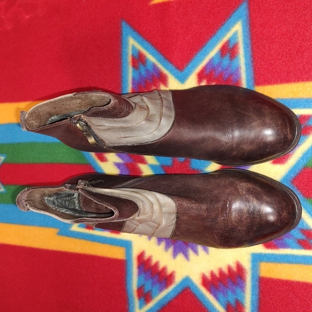 L'Artiste Jazlyn Spring Step Brown Leather Boots EU 39 US Women's Size 8